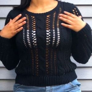 Abercrombie and Fitch Sweater Navy Blue